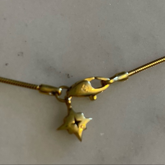 SOLD Citrine and Diamond Gold Necklace - Picture 3 of 9